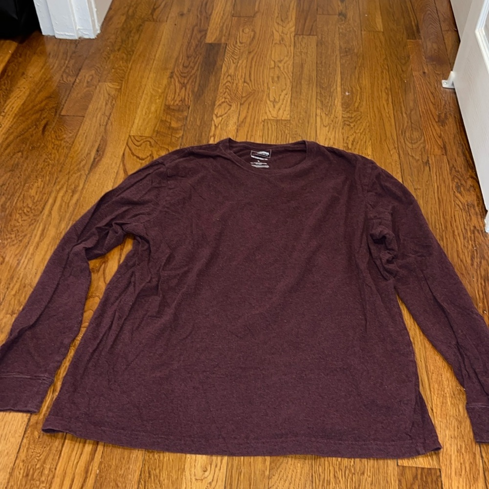 Men’s Burgundy Long Sleeve